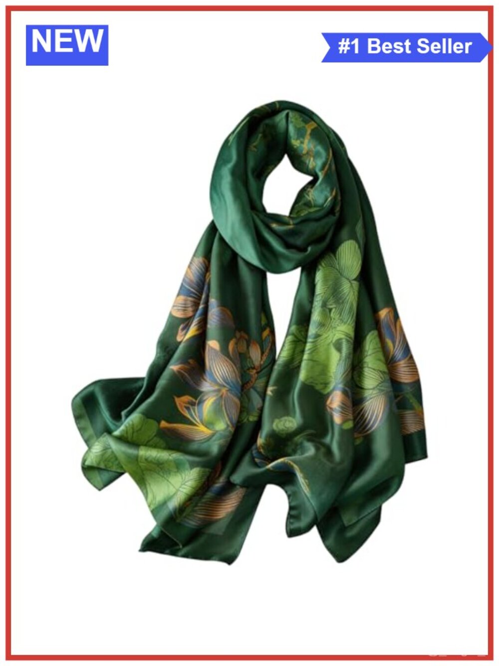 Large Silk Feeling Shawl Scarf Lightweight Satin Long Wrap Neck Scarf Hijab
